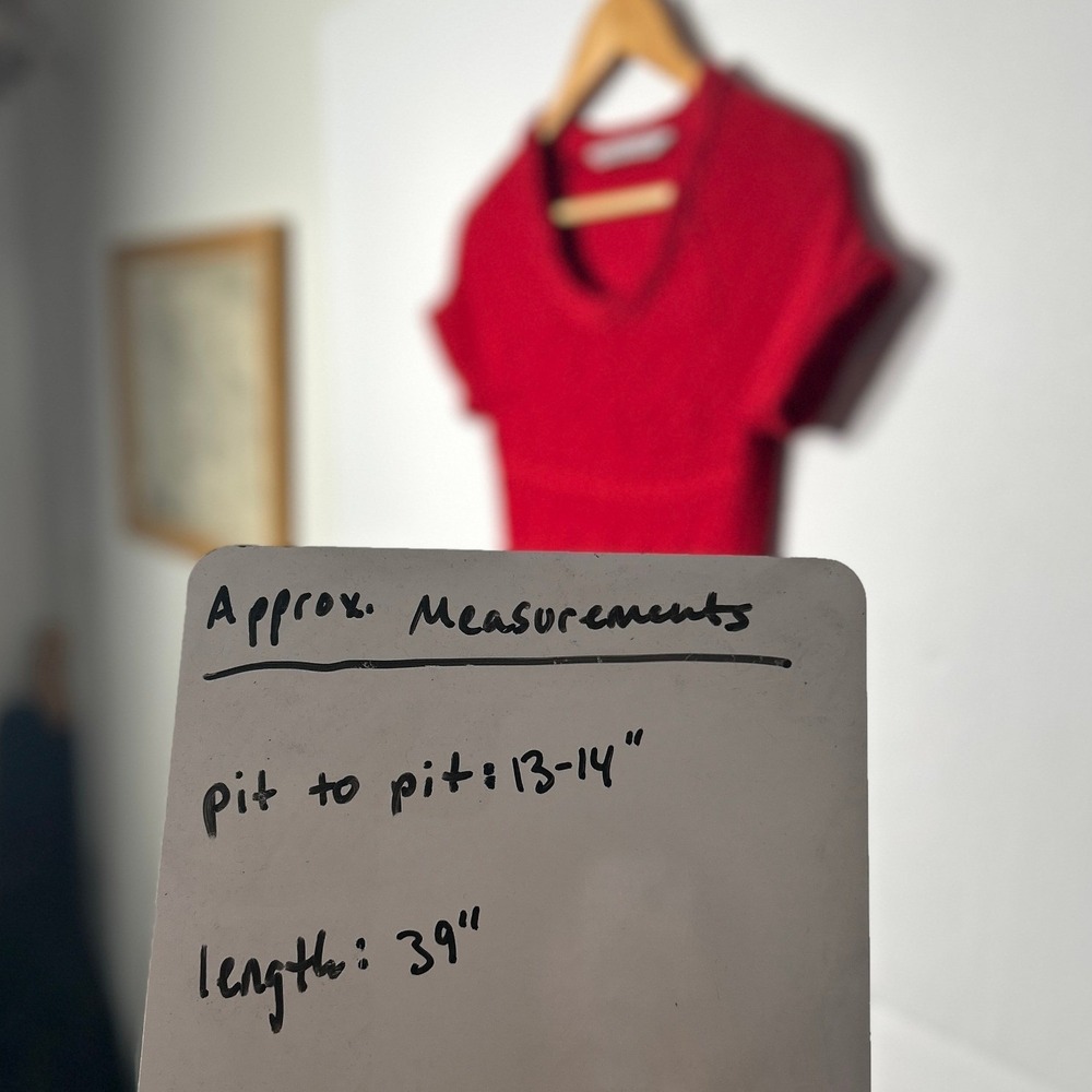 Athleta Alta Sweater Dress XS Red Organic Cotton Wool Braided Twee Collegiate - Picture 14 of 15